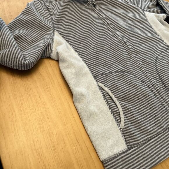 Old Navy Navy Grey Fleece Full Zip Jacket Women's Size Large - Picture 8 of 8